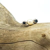 Ringe Goldside Dame in Gold Zaffiro 0.50 Ct 82059910 - 82059910